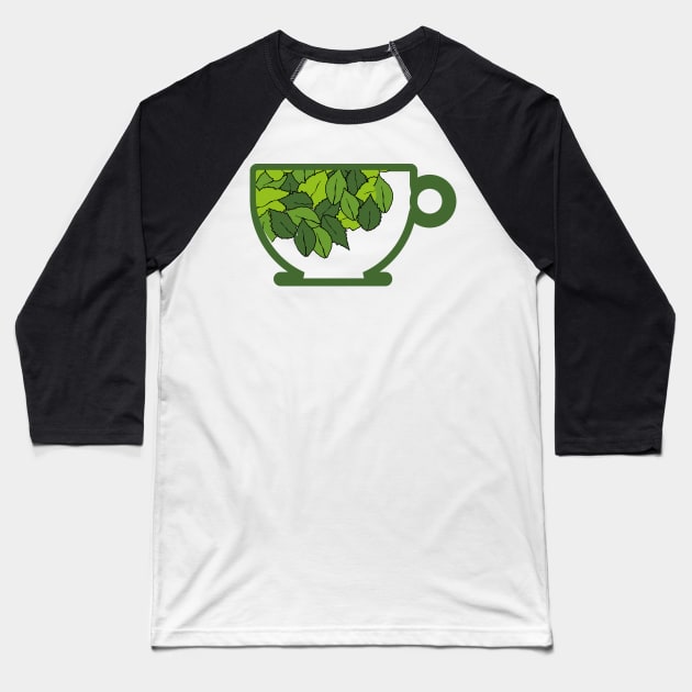 cup of organic herbal leaf tea for healthy life Baseball T-Shirt by asepsarifudin09